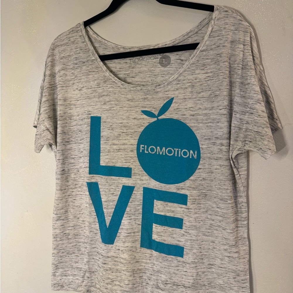 Heather Gray and Teal Short Sleeve Tee